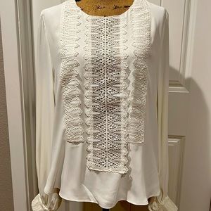 White House Black Market Off White blouse